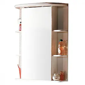 Шкаф-зеркало Aquaton Кристалл 65 L белый 1A000102KS01L Шкаф-зеркало Aquaton Кристалл 65 L белый 1A000102KS01L, 3