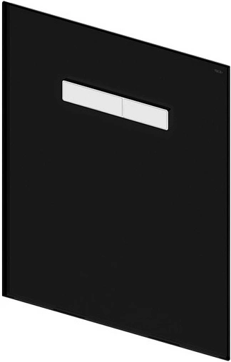 Верхняя панель с механическим блоком управления TECElux стекло/черный, клавиши/хром глянцевый 9650004
