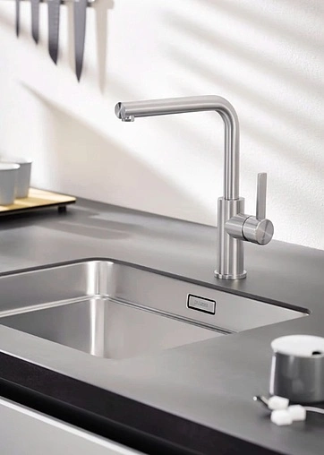 Смеситель для кухни Blanco Lanora нержавеющая сталь 523122