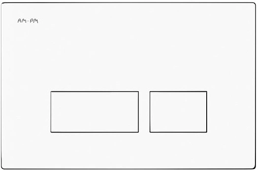 Инсталляция для подвесного унитаза Set 4 в 1 Am.Pm Pro I012704.7001 с кнопкой белый глянцевый