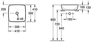 Раковина Villeroy&Boch Artis 41 белый 41784101, 2
