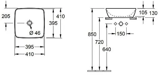 Раковина Villeroy&amp;Boch Artis 41 белый 41784101