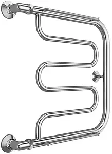 Полотенцесушитель водяной Terminus Фокстрот 1&quot; БШ 500х500 полированная сталь 4620768881039, 1