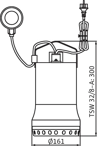 Насос дренажный Q=16м³/ч H=11м Wilo Drain TSW 32/11-A 6045166