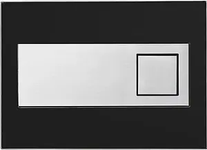 Клавиша смыва для унитаза Pestan Diamond 40006366 кнопки/белый, рамка/черный, 1