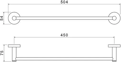 Полотенцедержатель Aquatek Европа хром AQ4120CR