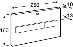 Клавиша смыва для унитаза Roca PL-7 890088308 кнопки/черный матовый, панель/стекло черный Клавиша смыва для унитаза Roca PL-7 890088308 кнопки/черный матовый, панель/стекло черный, 2