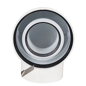 Колено для дымохода Ø 60/100мм ∠ 90° (PP) для конденсационных котлов Rommer RCA-8610-010090, 2