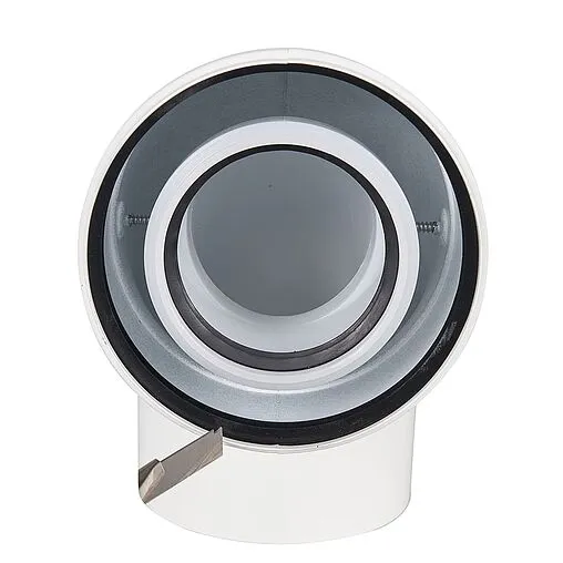 Колено для дымохода Ø 60/100мм ∠ 90° (PP) для конденсационных котлов Rommer RCA-8610-010090