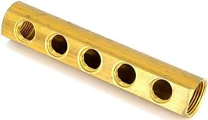 Коллектор распределительный проходной 5 отводов 1&quot;в/в x ½&quot;в Tiemme 1970051, 4