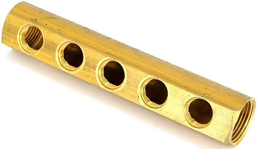 Коллектор распределительный проходной 5 отводов 1&quot;в/в x ½&quot;в Tiemme 1970051