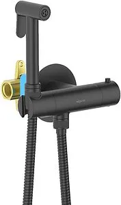 Гигиенический душ с термостатом Aquatek Оберон чёрный матовый AQ1027MB, 3