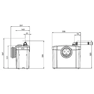 Канализационная насосная установка SFA Sanibroyeur Канализационная насосная установка SFA Sanibroyeur, 2