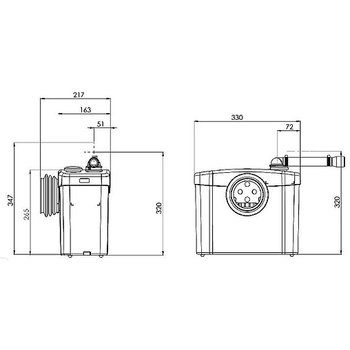 Канализационная насосная установка SFA Sanibroyeur