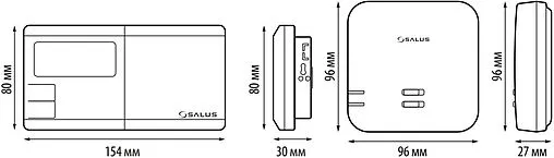 Беспроводной комнатный терморегулятор Salus Standard белый 091FLRFv2