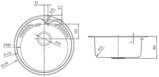 Мойка кухонная IDDIS Suno 49 хром SUN49P0i77