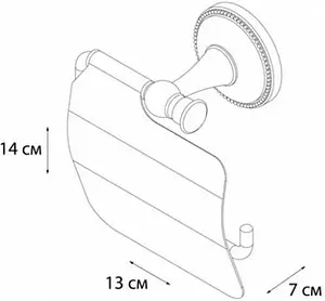 Держатель туалетной бумаги Grampus Alfa бронза GR-9510, 2