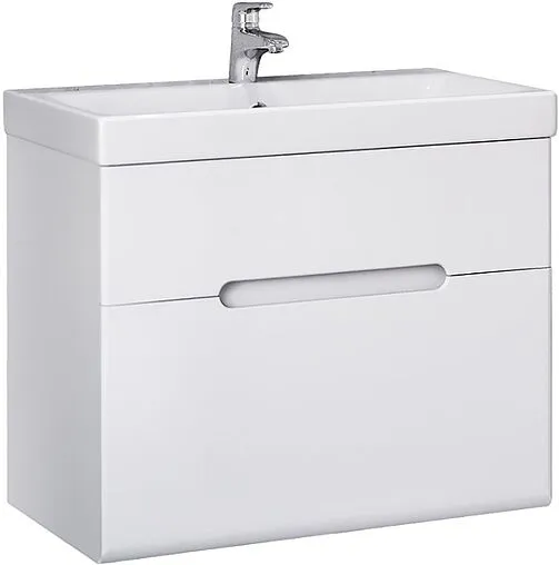 Тумба под умывальник подвесная Jorno Moduo Slim 60 белый Mod.01.60/P/W