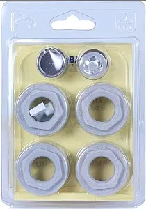 Комплект радиаторный универсальный ½" Global серый Комплект радиаторный универсальный ½" Global серый, 1