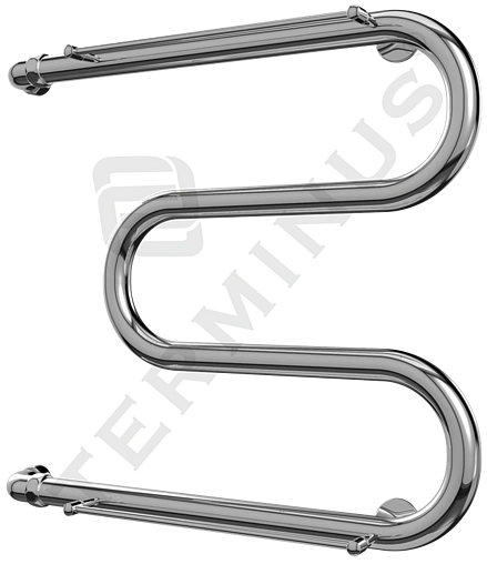 Полотенцесушитель водяной Terminus М-образный с/п AISI 32х2 500х400 полированная сталь 4620768880322