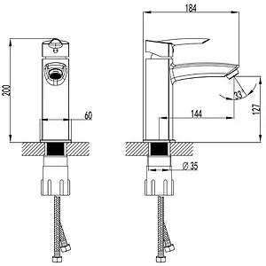 Смеситель для раковины Lemark Mars хром LM3537C Смеситель для раковины Lemark Mars хром LM3537C, 2