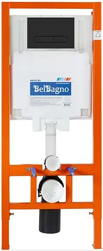 Комплект 5 в 1 BelBagno Ardente BB3202CHR-MB/BB3202SC-MB/BB002-80/BB007-PR-NERO.M с кнопкой черный матовый