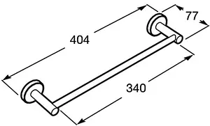 Полотенцедержатель Roca Superinox полированная сталь 817307002 Полотенцедержатель Roca Superinox полированная сталь 817307002, 2