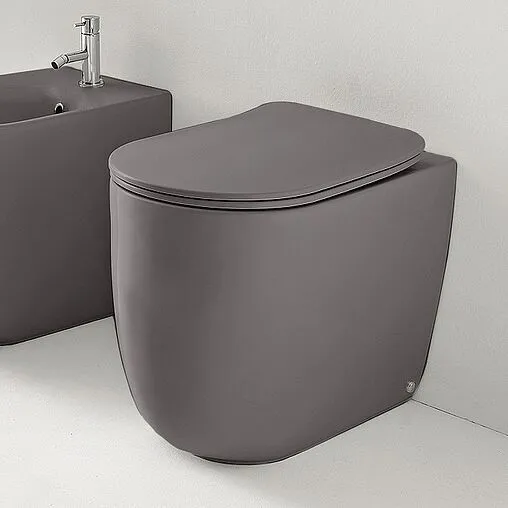 Унитаз приставной безободковый Kerasan Nolita Tornado Ferro matt 531989