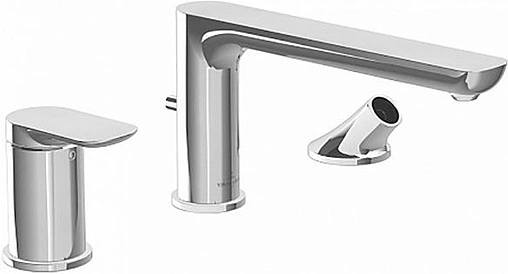 Смеситель на борт ванны на 3 отверстия Villeroy&amp;Boch O.novo хром TVT10400200061