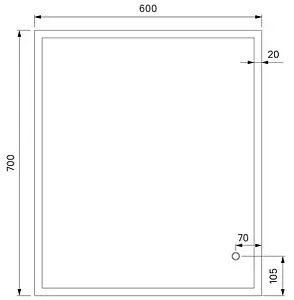 Зеркало с подсветкой IDDIS Brick 60 с подогревом белый BRI6000i98 Зеркало с подсветкой IDDIS Brick 60 с подогревом белый BRI6000i98, 2