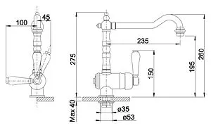 Смеситель для кухни Blanco Tradon хром 515990, 2