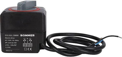 Привод для смесительных клапанов 230В Rommer RVM-0005-230001