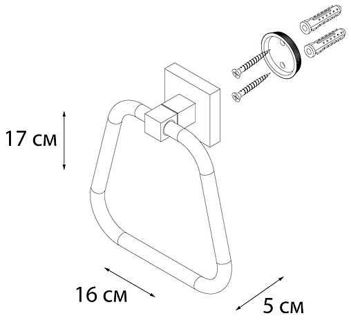 Полотенцедержатель Fixsen Metra хром FX-11111 Полотенцедержатель Fixsen Metra хром FX-11111