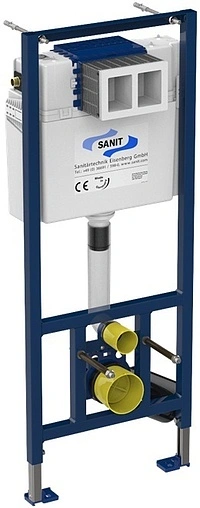 Комплект 5 в 1 Sanit INEO PLUS 90.733.00..S004+16.751.82..0000+PLMR.wc.02+PLMR.seat.02/WHT с кнопкой черный матовый