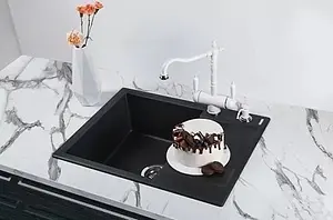 Мойка кухонная Omoikiri Daisen 65-BL черный 4993684 Мойка кухонная Omoikiri Daisen 65-BL черный 4993684, 4