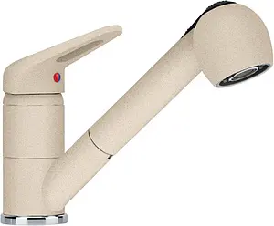 Смеситель для кухни с выдвижным изливом Franke Novara Plus pull-out бежевый 115.0470.665 Смеситель для кухни с выдвижным изливом Franke Novara Plus pull-out бежевый 115.0470.665, 1