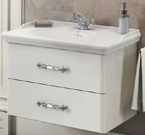 Тумба-умывальник подвесная Comforty Неаполь 80 белый 00004147564CF Тумба-умывальник подвесная Comforty Неаполь 80 белый 00004147564CF, 1