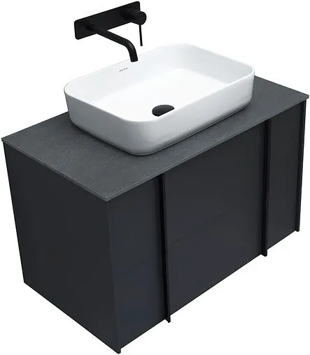 Тумба-умывальник подвесной Allen Brau Reality 80 антрацит 1.32005.AM+