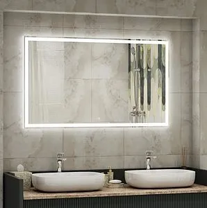 Зеркало с подсветкой Continent Mercury Led 120x70 с часами белый ЗЛП1043 Зеркало с подсветкой Continent Mercury Led 120x70 с часами белый ЗЛП1043, 4