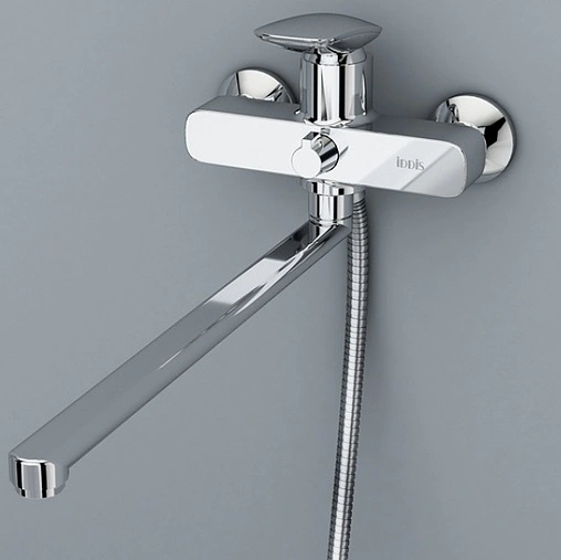 Смеситель для ванны с длинным изливом IDDIS Stone хром STOSB00i10WA Смеситель для ванны с длинным изливом IDDIS Stone хром STOSB00i10WA