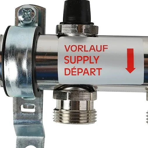 Группа коллекторная без расходомеров 5 отводов 1&quot;н/н x ¾&quot;ек Rehau HKV 12180511001