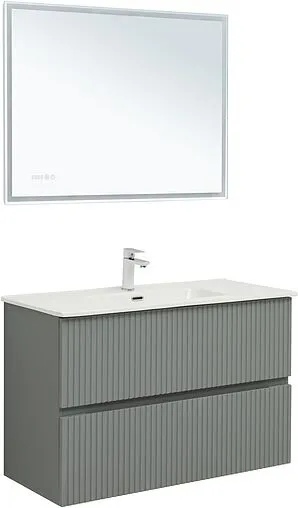 Тумба под умывальник Aquanet Джейн 100 мисти грин 00313320