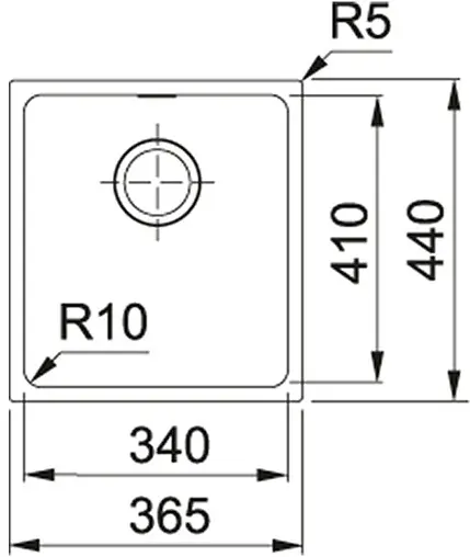 Мойка кухонная Franke Sirius SID 110-50 оникс 125.0443.353 Мойка кухонная Franke Sirius SID 110-50 оникс 125.0443.353
