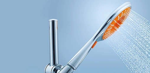 Лейка ручного душа Grohe Rainshower Icon хром/оранжевый 27444000 Лейка ручного душа Grohe Rainshower Icon хром/оранжевый 27444000