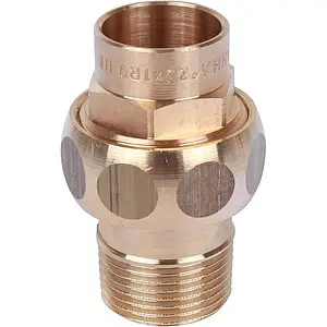 Американка пайка прямая переходная (плоское уплотнение) 22мм x 1"н Sanha 4331g 14331221 Американка пайка прямая переходная (плоское уплотнение) 22мм x 1"н Sanha 4331g 14331221, 3