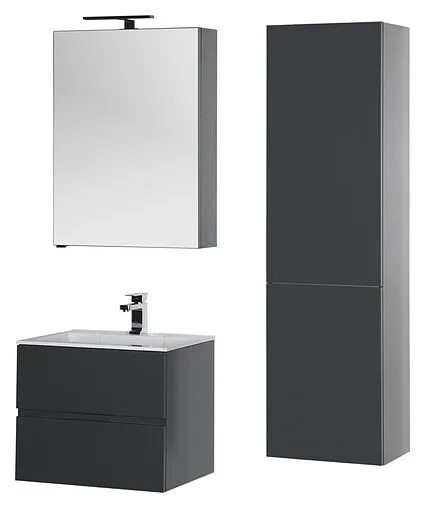 Шкаф-зеркало Aquanet Алвита 70 антрацит 183990