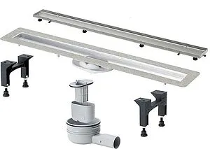 Лоток душевой Set 820мм h=95мм 0.55л/сек Viega Advantix 4983.20 с решеткой Visign ER13 753221, 4