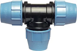 Тройник компрессионный соединительный 50мм x 50мм x 50мм Unidelta 1005051000, 1