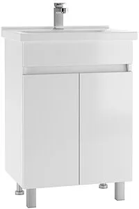 Тумба-умывальник напольный Айсберг Норма 60 белый DA1617T+1WH302421, 1