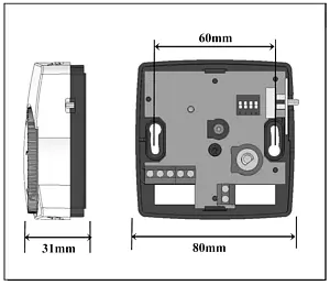 Проводной комнатный терморегулятор НО/НЗ 230В WATTS WFHT-Dual белый 10021102, 2